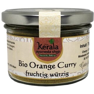 Bio Orange Curry fruchtig wrzig 75g Glas